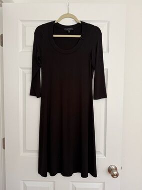 Karen Kane black scoop neck A line dress (S)